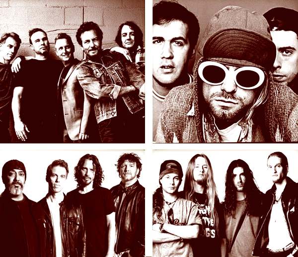 Las cuatro grandes bandas de la escena grunge de Seattle